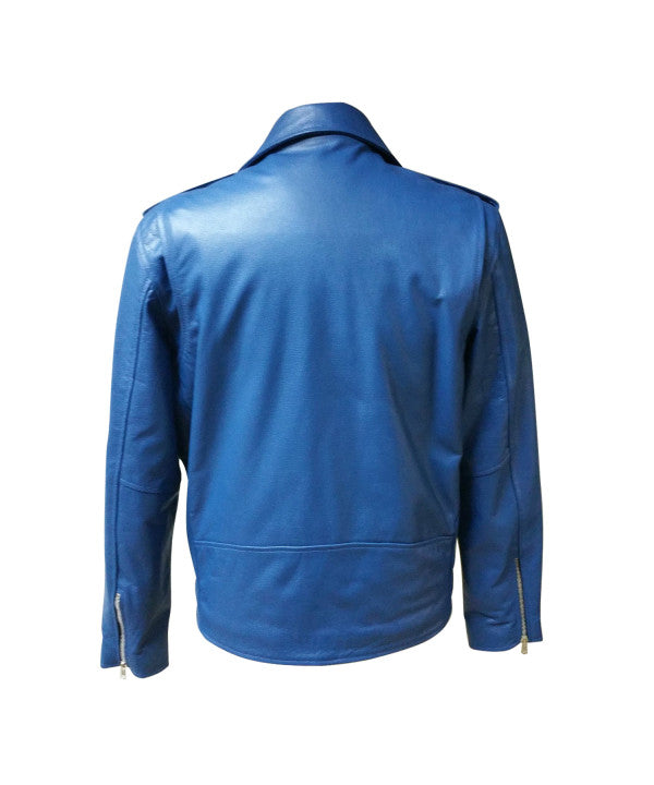 Mens Brando Style Motors Bike Real Leather Jacket