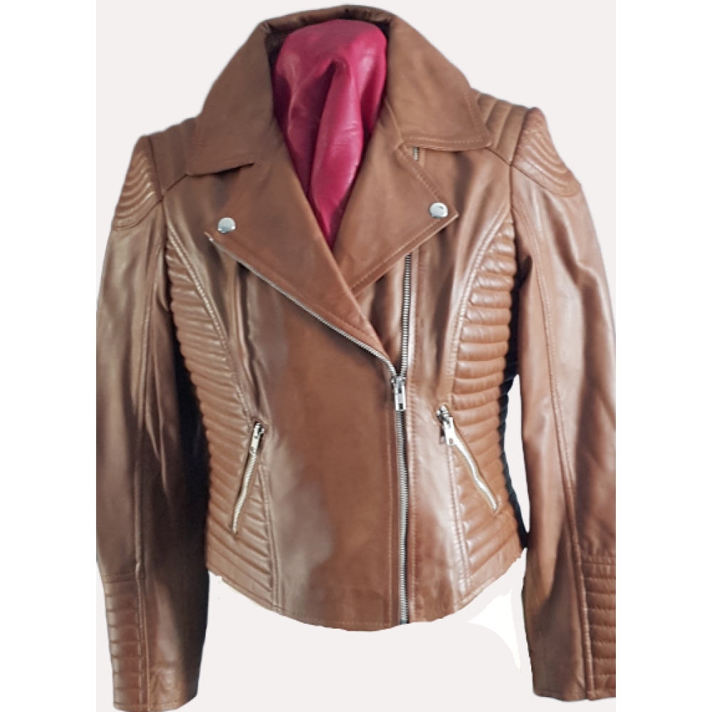 Ladies Biker Tan Colour