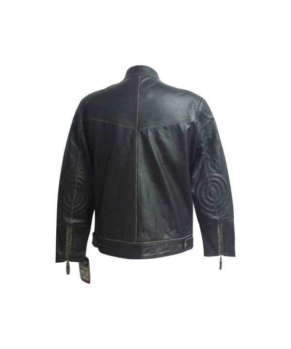 Biker Style Real Leather Jacket