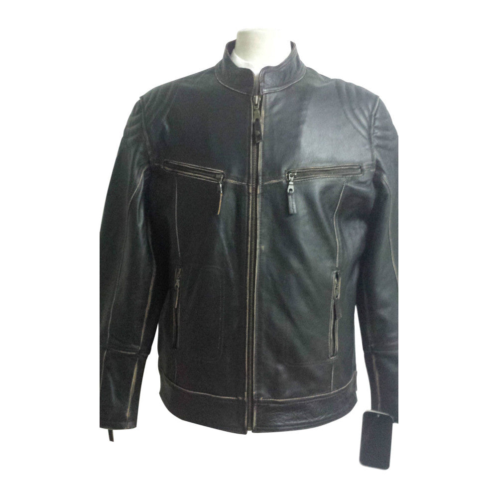 Biker Style Real Leather Jacket