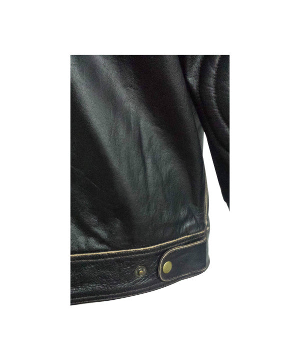 Biker Style Real Leather Jacket