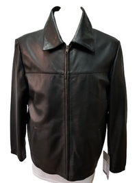 Harrington Sheep Soft Nappa Black Leather Jacket
