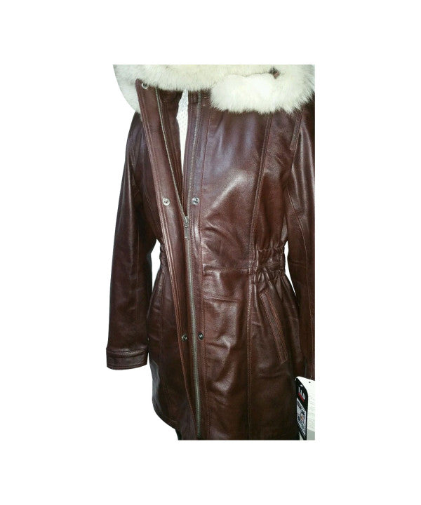 Ladies 3/4 Soft Sheep Leather Coat