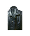 Men Parka Leather Coat