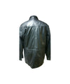 Men Parka Leather Coat