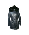 3/4 Ladies Real Leather Parka Coat