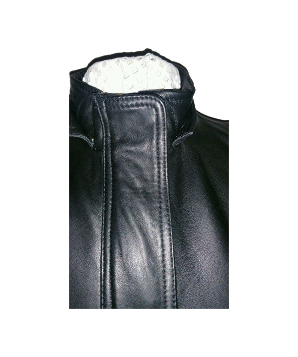 3/4 Ladies Real Leather Parka Coat