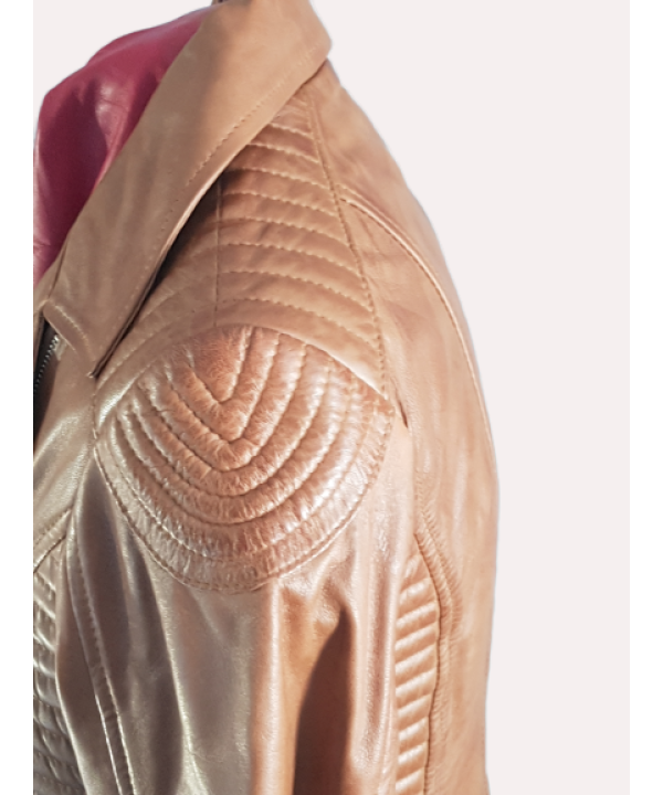 Ladies Biker Tan Colour