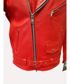 Mens Brando Perfecto Motor Biker Leather Jacket