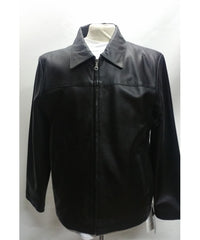 Harrington Antique Soft Black Leather Jacket