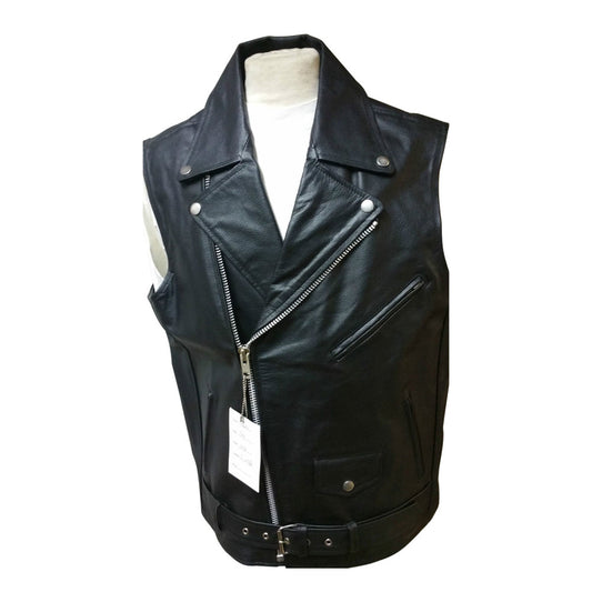 Mens Brando Perfecto Style Motor Biker SLEEVELESS