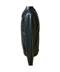 Harrington Sheep Soft Nappa Black Leather Jacket