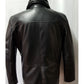 Men's Black Leather ¾