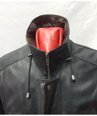 3/4 Car Coat Black/Brown G300