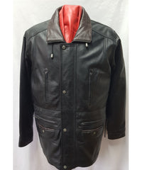 3/4 Car Coat Black/Brown G300