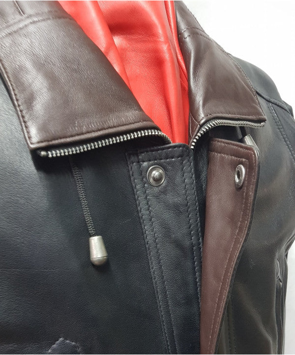 3/4 Car Coat Black/Brown G300